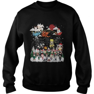 Sweatshirt Christmas Santa Matatabi Kokuo Kurama Sleigh Naruto shirt