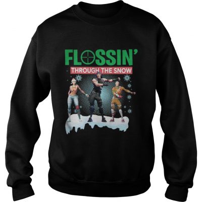 Sweatshirt Flossing Through The Snow Fortnite Christmas Shirt