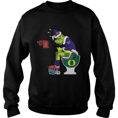 Sweatshirt Grinch Santa Washington Huskies toilet shirt