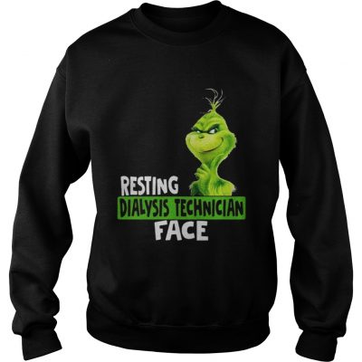 Sweatshirt Grinch resting dialysis technician shirt