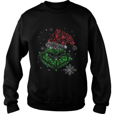 Sweatshirt Santa Grinch diamond face Christmas shirt