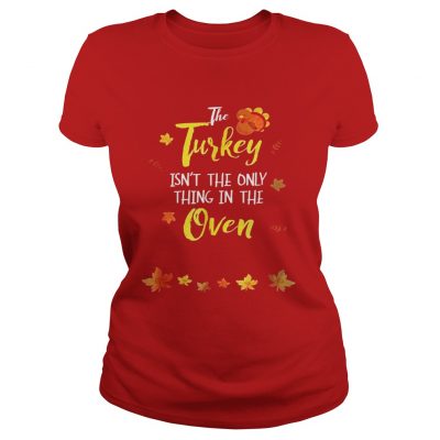 Thanksgiving Pregnancy Announcement Reveal Ladies Tee