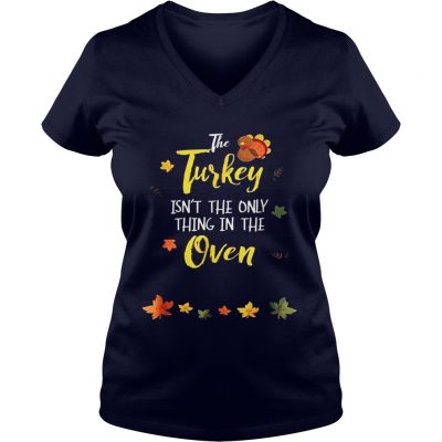 Thanksgiving Pregnancy Announcement Reveal Ladies VNeck