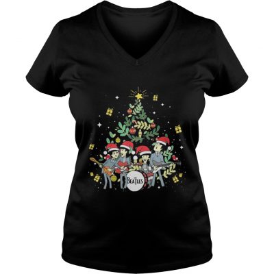 The Beatles and Christmas tree VNeck