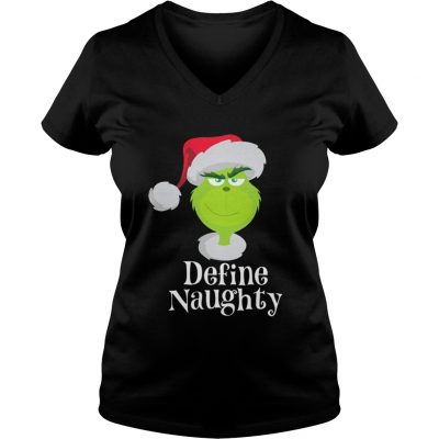 The Grinch define naughty VNeck