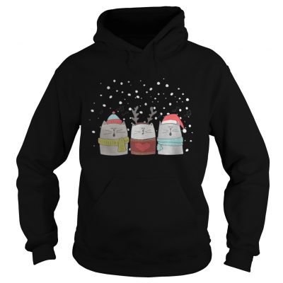 Three Cat Sing Christmas Hoodie