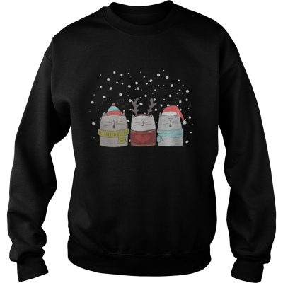 Three Cat Sing Christmas Sweatshirt