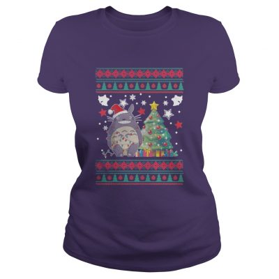 Totoro Christmas Ladies Tee