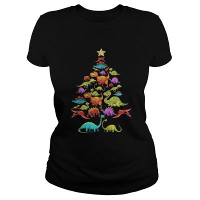 Tree Rex Christmas Ladies Tee