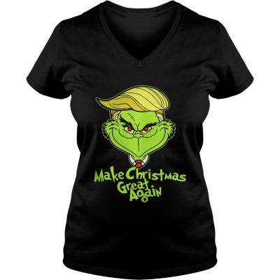 Trump Grinch Make Christmas Great Again VNeck