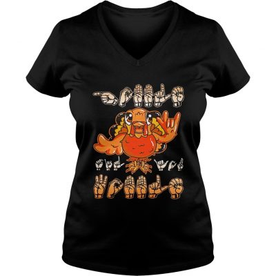 Turkey sign language I love you VNeck