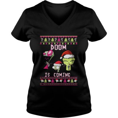 VNeck Invader Zim Doom – Doom Is Coming Christmas