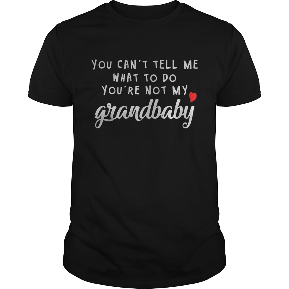 You can’t tell me what to do you’re not my grandbaby shirt