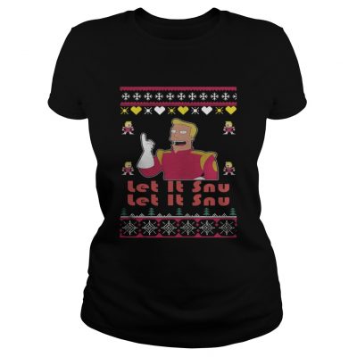 Zapp Brannigan – Let Is Snu Christmas Ladies Tee