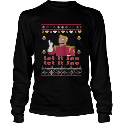 Zapp Brannigan – Let Is Snu Christmas Longsleeve Tee