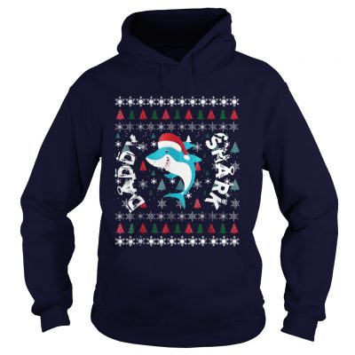 xmas shark daddy shark Hoodie