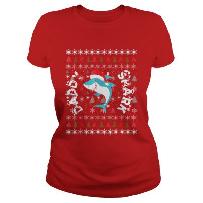 xmas shark daddy shark Ladies Tee