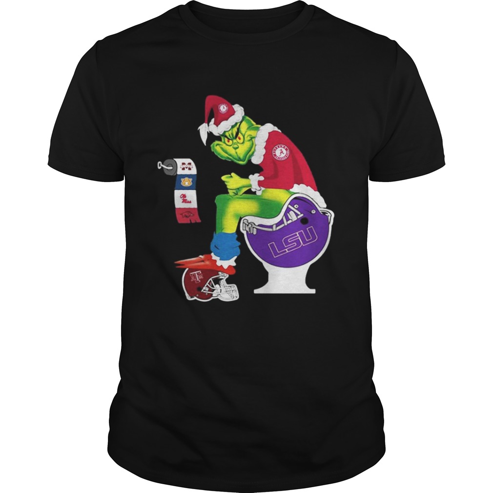 Alabama Santa Grinch toilet shirt