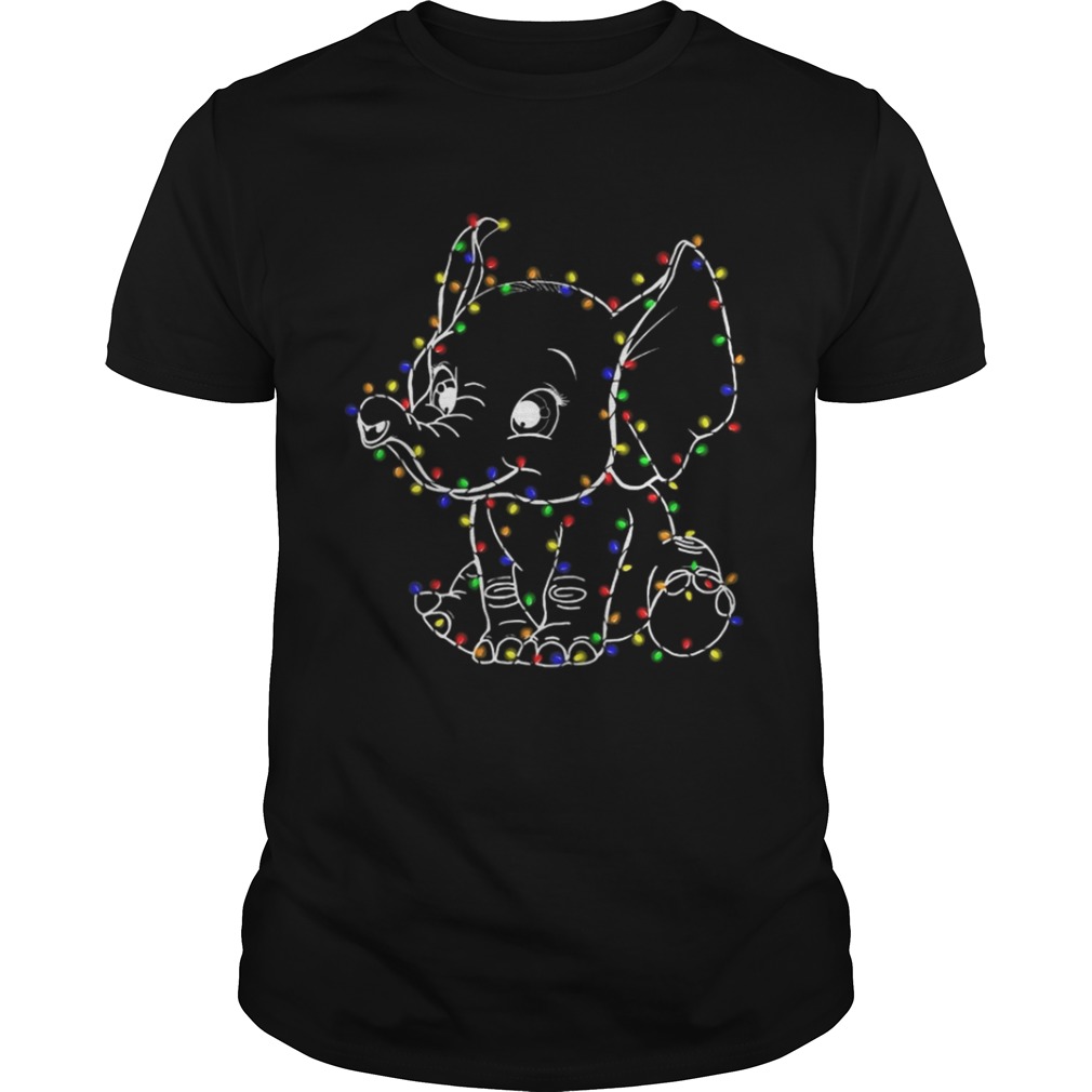 Baby Elephant led light Christmas shirt