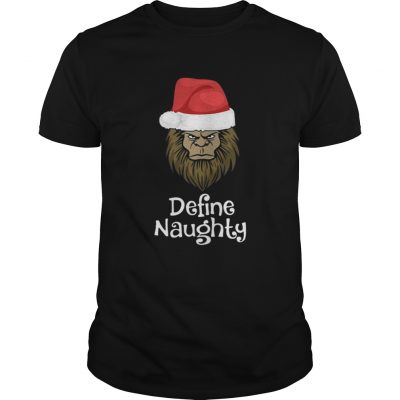 Guys Bigfoot Santa define naughty