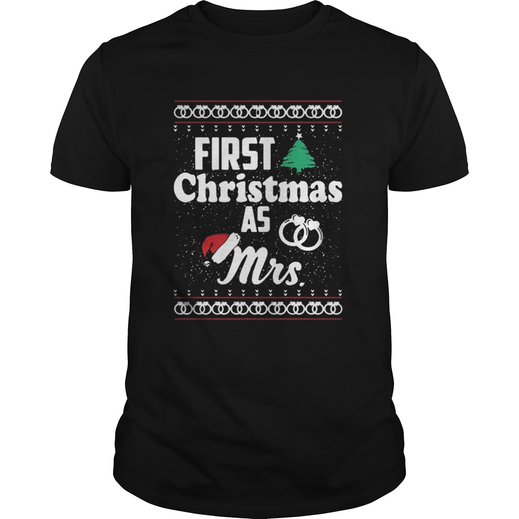 Bump’s First Christmas with santa hat shirt