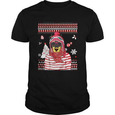 Guys Christmas Doberman Pinscher Shirt