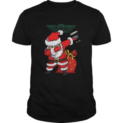 Guys Dabbing Santa Claus Wing Stop shirt