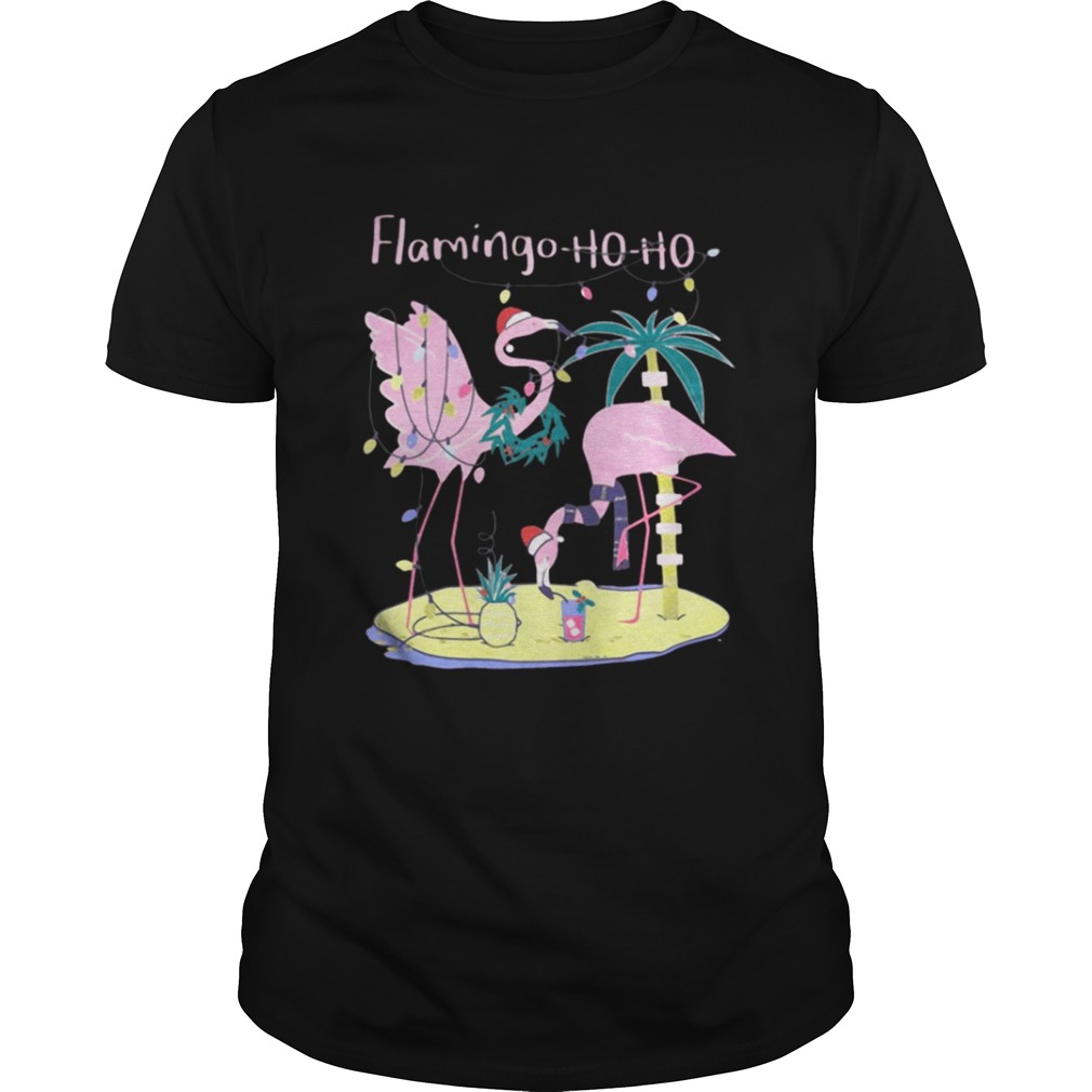 Flamingo ho ho Christmas shirt