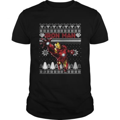 Guys Iron Man Marvel ugly christmas