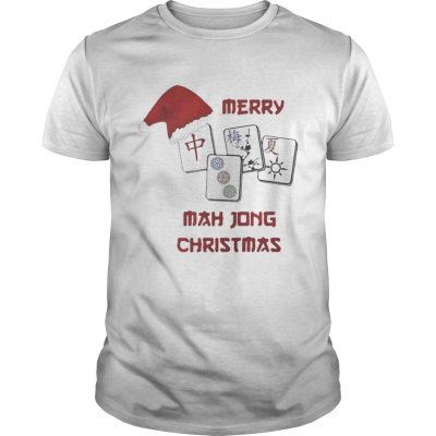 Guys Merry Mahjong Christmas shirt