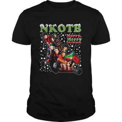 Guys New Kids On The Block Merry Merry Christmas shirt