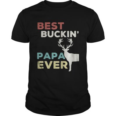 Guys Reindeer best buckin Papa ever Christmas shirt