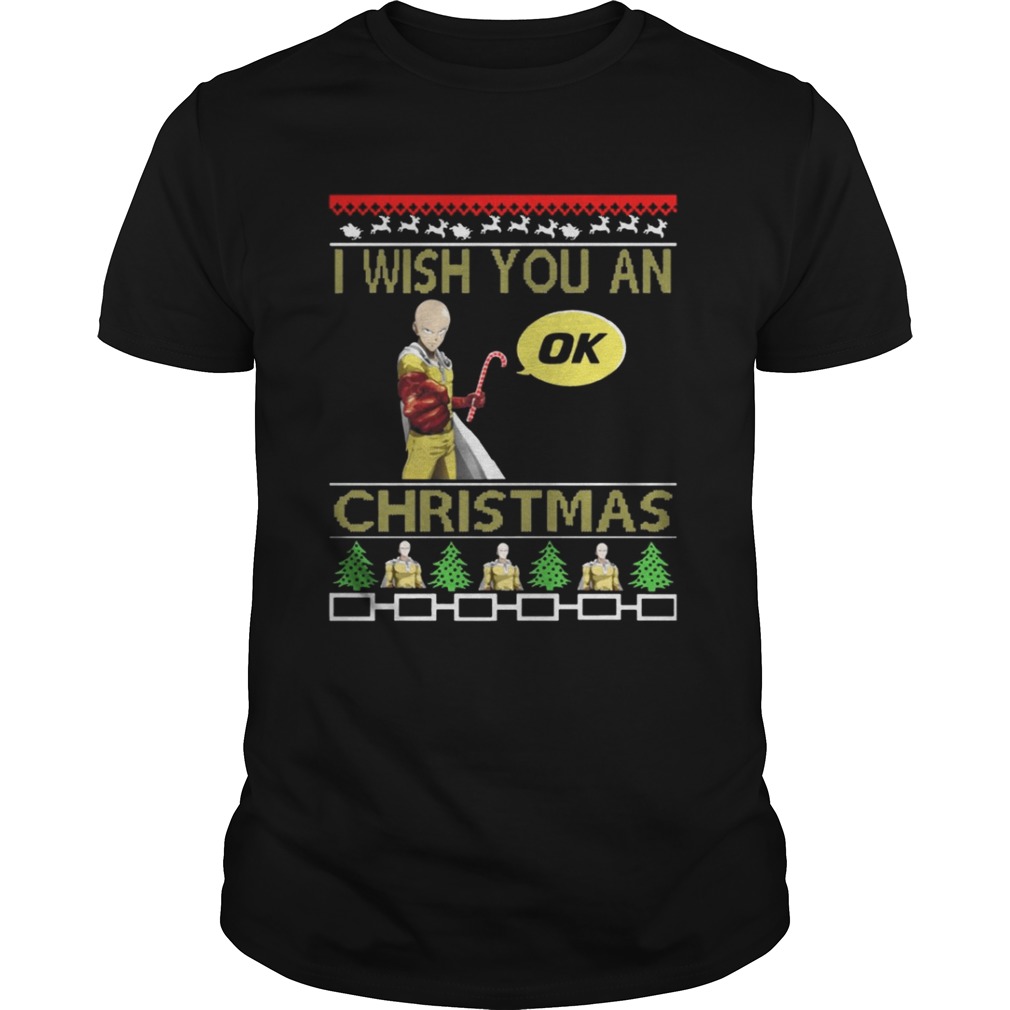 Saitama I wish you an OK Christmas sweat shirt