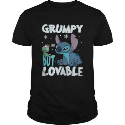 Guys Stitch Grumpy but lovable shirt