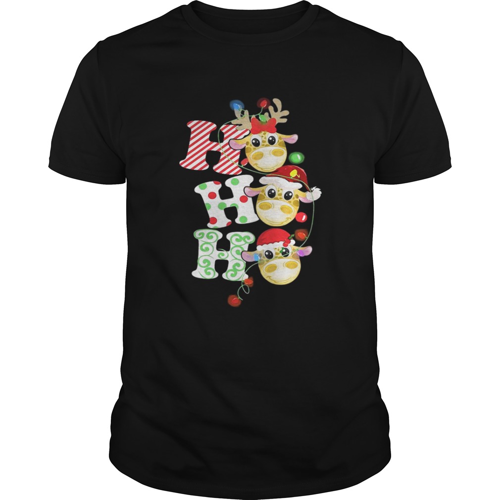 The Giraffe Christmas ho ho ho shirt