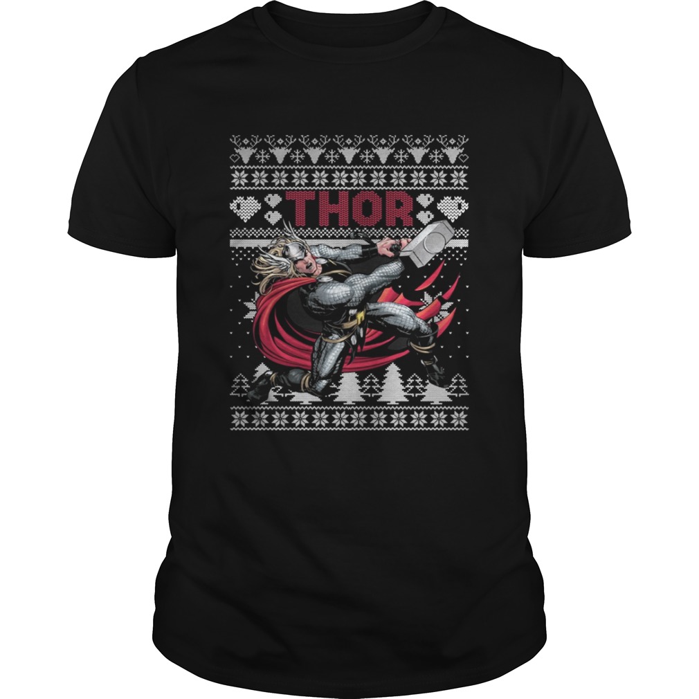 Thor Marvel ugly christmas shirt