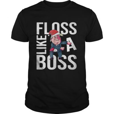 Guys Trump Floss like a boss Chirstmas shirt