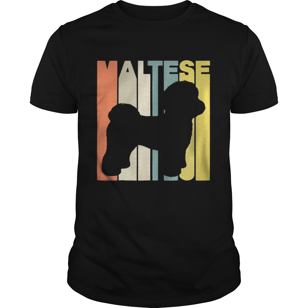 Vintage Retro Maltese Silhouette shirt