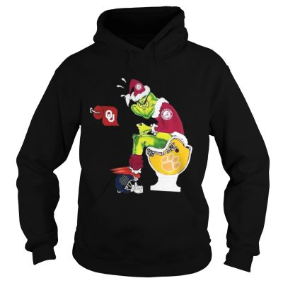 Hoodie Alabama Crimson Tide Grinch santa toilet