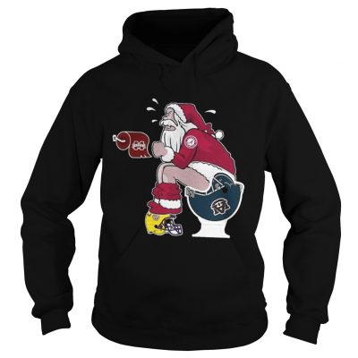 Hoodie Alabama Santa toilet Michigan Wolverines shirt