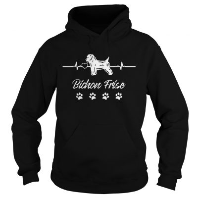 Hoodie Bichon Frise Heartbeat shirt