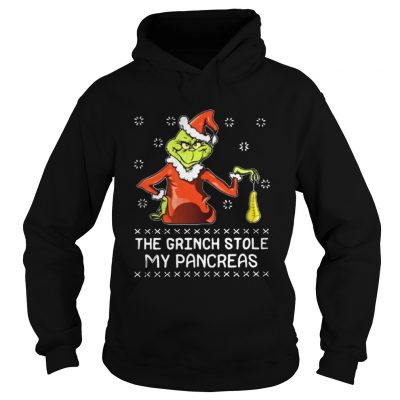 Hoodie Christmas The Grinch stole my pancreas