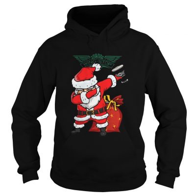 Hoodie Dabbing Santa Claus Wing Stop shirt