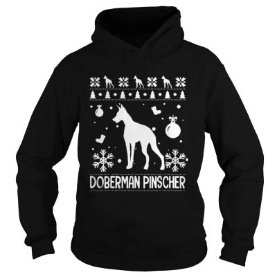 Hoodie Doberman Pinscher Ugly Christmas shirt