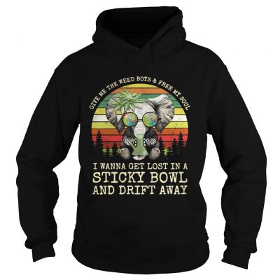 Hoodie Elephant give me the weed boys free my soul sunset shirt