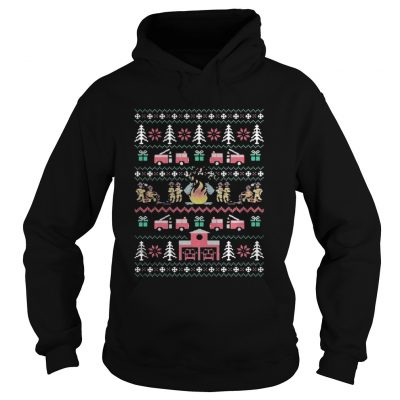 Hoodie Firefighter Christmas sweat shirt