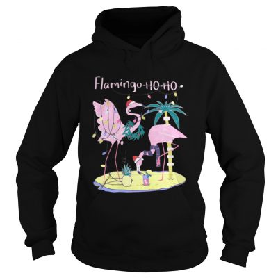 Hoodie Flamingo ho ho Christmas