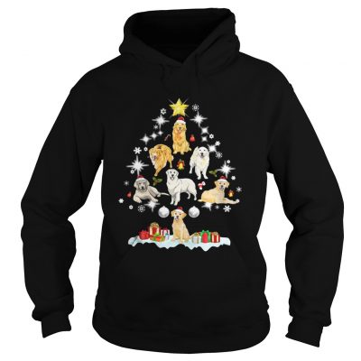 Hoodie Golden Reflection Christmas Pine Shirt