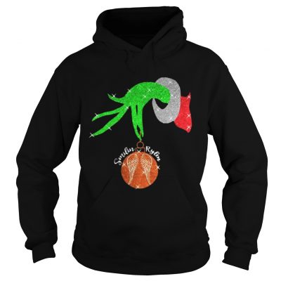 Hoodie Grinch Hand Holding Ornament Smilin Rylean