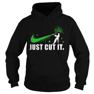 Hoodie Nike logo green just cut it shirt